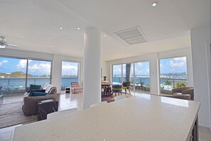 Dining - Island Time- Luxurious 2 BR/ 2 Bath Condo- Stunning Views of Anguilla and SXM (Maho)