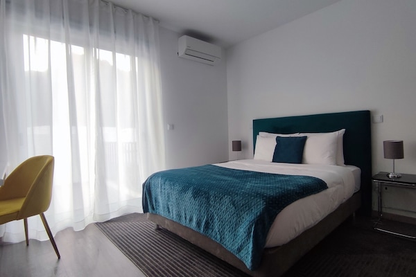 Quarto casal panorâmico | Roupas de cama premium