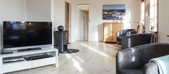 Lovely home in NexĂž with WiFi
