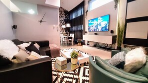 Smart TV, video games, books, stereo