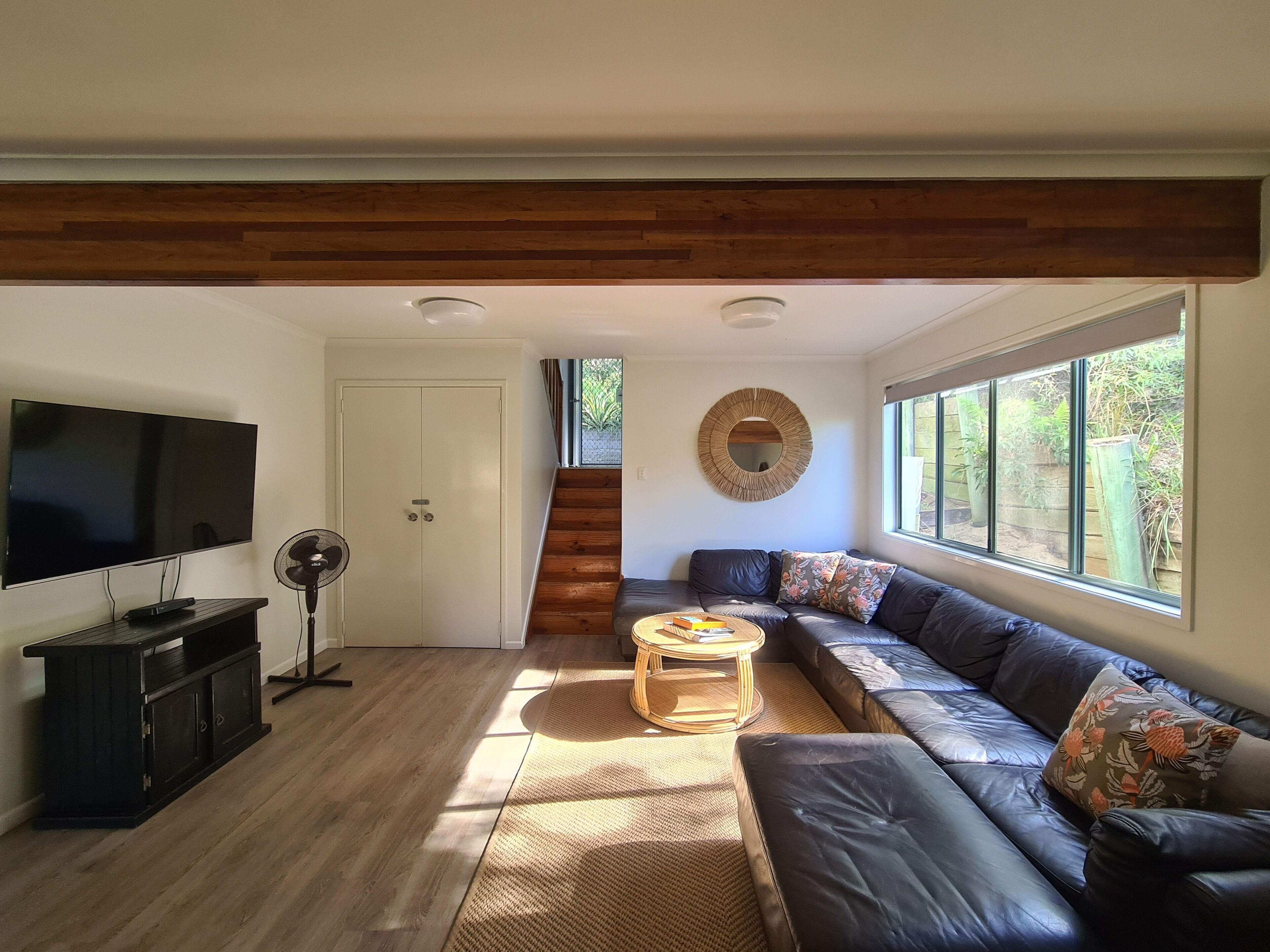 Living area with satellite TV channels & smart TV