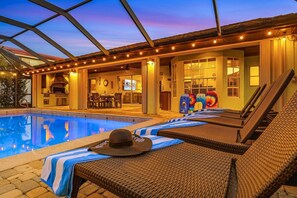 A heated pool