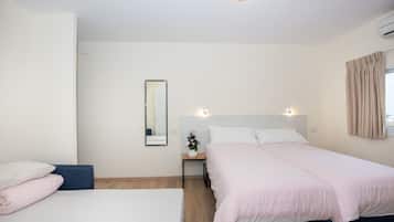 Schallisolierte Zimmer, kostenloses WLAN, Bettwäsche