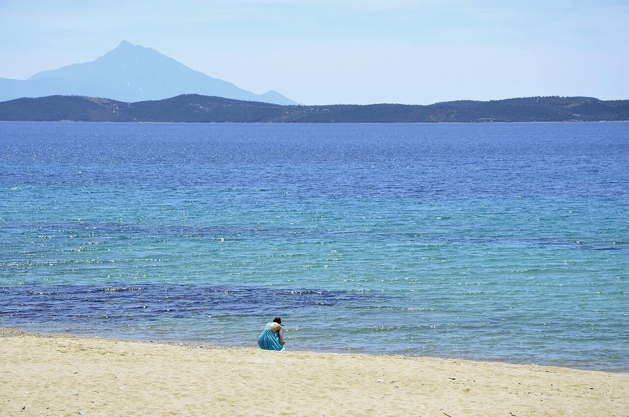 บนชายหาด