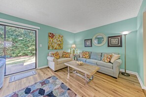 Smart TV, foosball, books