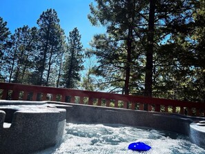 Outdoor spa tub - Tranquility at Turkey Trail Lodge (Jemez Springs)