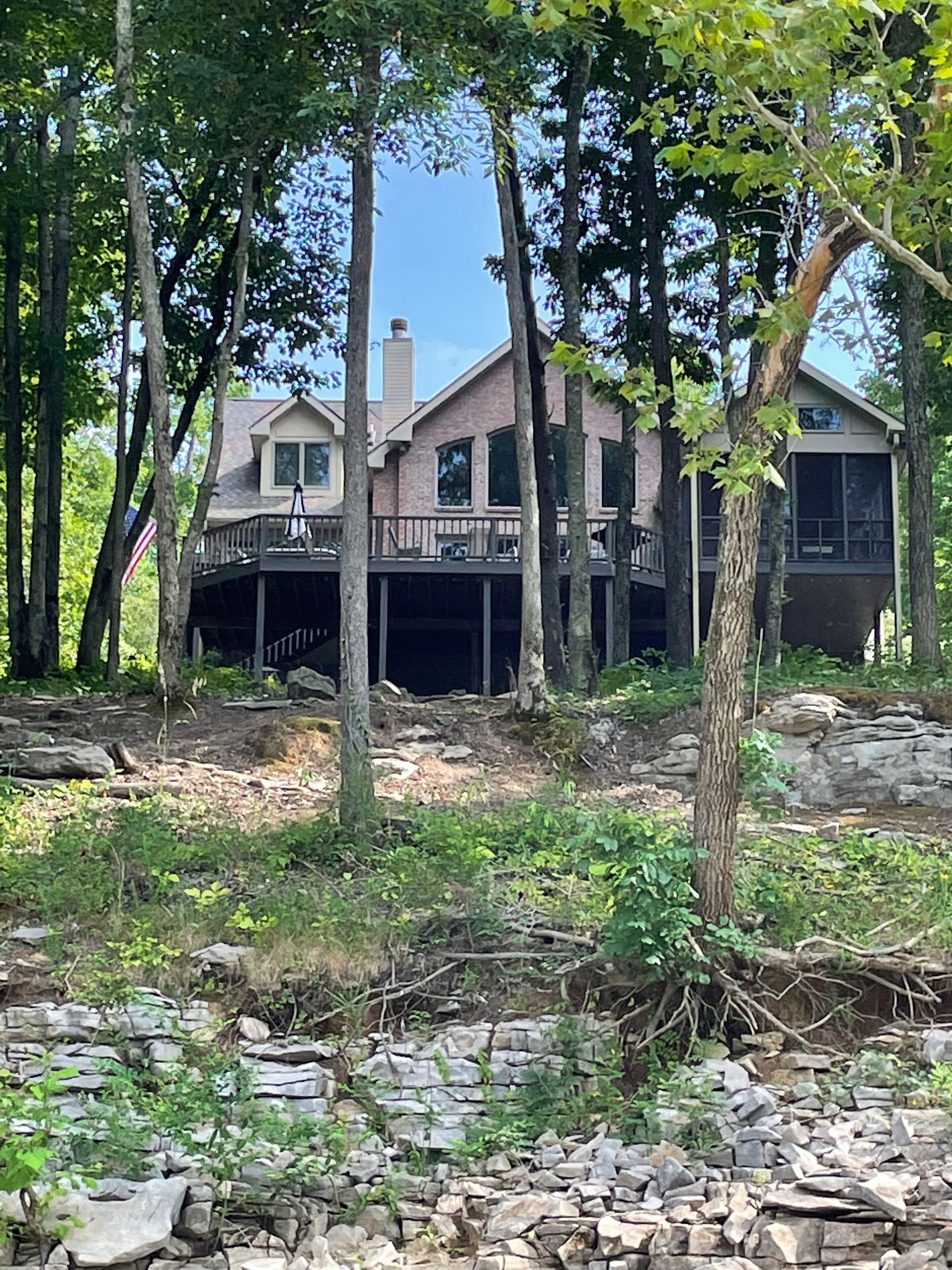 Updated composite deck Spring 2024! 4 bedroom 4.5 bathroom lake front property