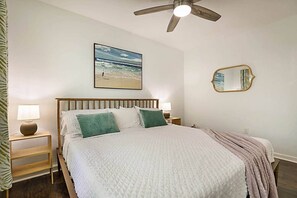 1 bedroom, iron/ironing board, travel crib, WiFi