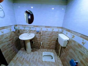 Douche, serviettes fournies