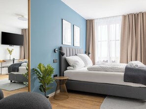 Suite S | Décoration personnalisée, Wi-Fi gratuit, draps fournis