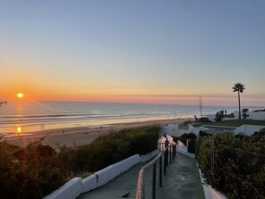 Uitzicht op strand/zee