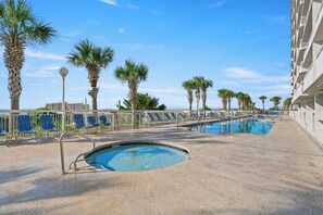 Indoor pool, outdoor pool - Crescent Shores North 1104 - 2 Bed/2 Bath Ocean Front Condo - Pools, Lazy River, & Hot Tub (North Myrtle Beach)