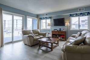 Smart TV, table football, books