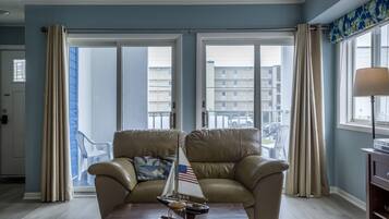 Smart TV, foosball, books