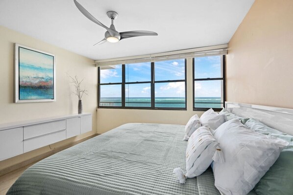 1 bedroom, desk, iron/ironing board, travel crib