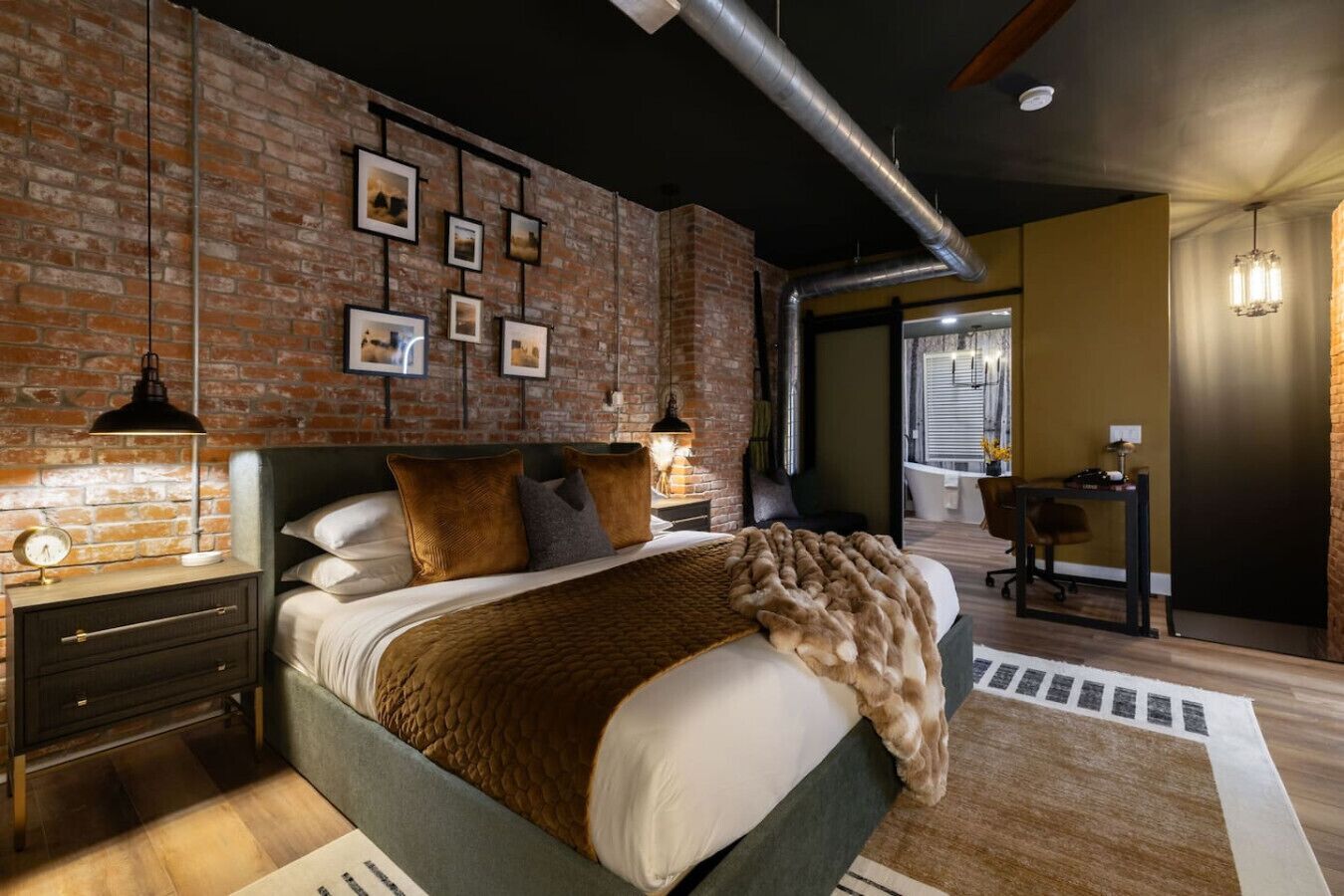 1 bedroom, memory-foam beds, desk, iron/ironing board