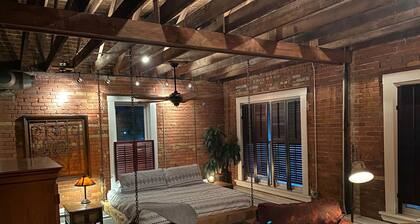 Old Town Loft w Hanging Master Bed