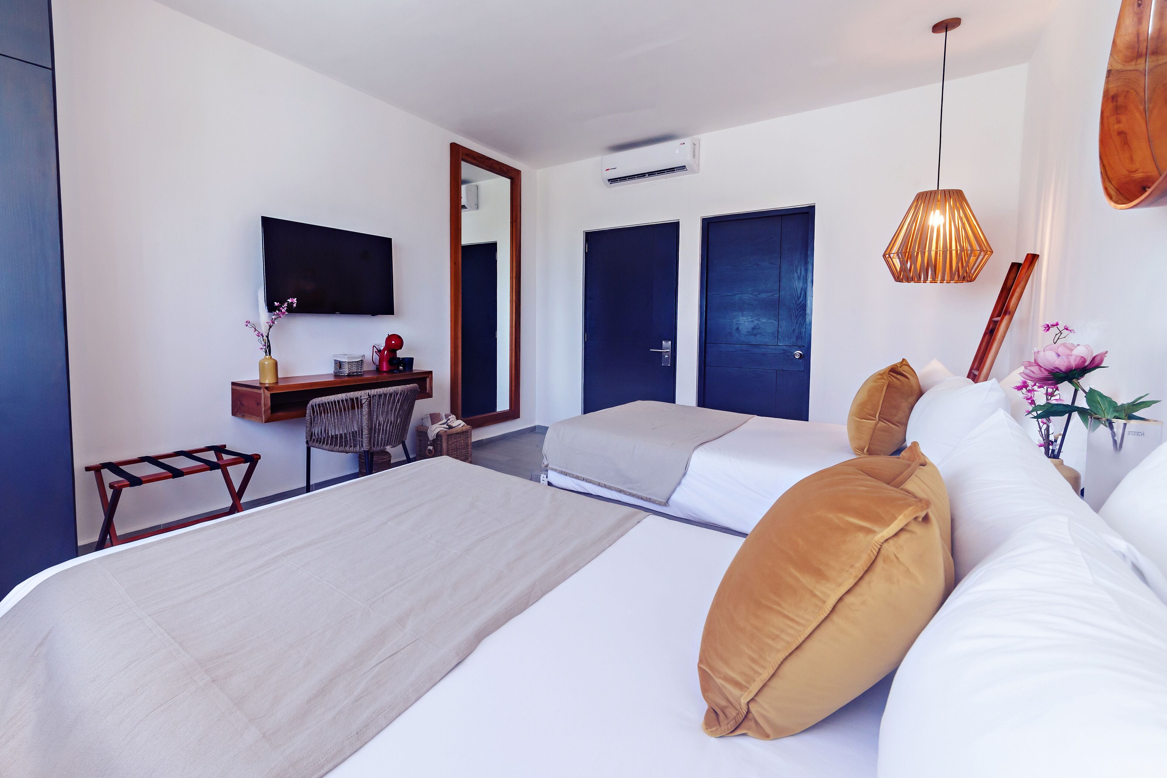 double room, 2 double beds | 1 bedroom, premium bedding, down duvets, minibar