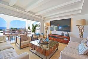 Smart TV, books, stereo, computer monitors