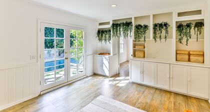 Secret Garden Cottage in LA: Natural Stone Heated Pool/Spa, al fresco dining