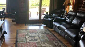 Smart TV, chimenea, reproductor de DVD