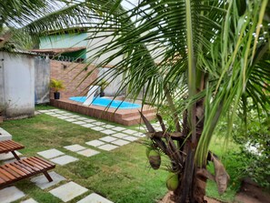 Terrace/patio - Holiday house with pool - Guriri (Guriri)