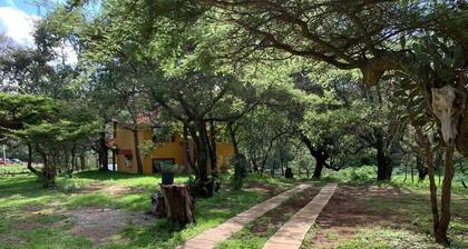 Cabin, located in a natural area around
