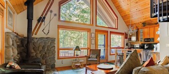 Chalet w/ River Access, Hot Tub, Game Room, Deck