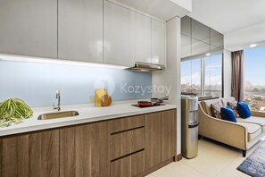 Appartement, 1 chambre, vue ville | Cuisine privée