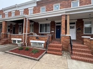 Exterior - City Retreat | Wi-Fi, Multi TVs, Pvt Parking, (Baltimore)