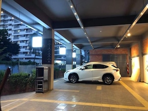 Free self parking, free valet parking