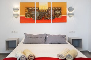 2 dormitorios, tabla de planchar con plancha, wifi gratis y ropa de cama
