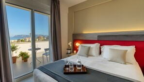 Deluxe Double Room, Terrace, Sea View | Premium bedding, down comforters, memory foam beds, in-room safe - Resort La battigia Beach And Spa (Alcamo)