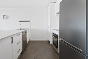 Coffee/tea maker, fridge, microwave, oven - Executive and Spacious Apartment with Balcony (Sunshine)