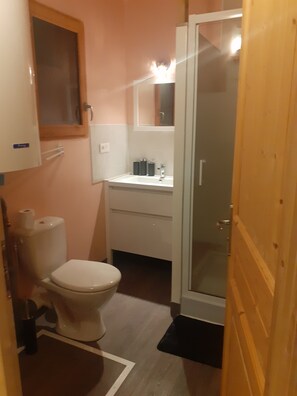 Dusche, Haartrockner, Toilettenpapier