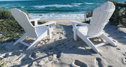 Rustic Beach Front Home - 6 Bedrooms - Private Beach Access - Large Groups