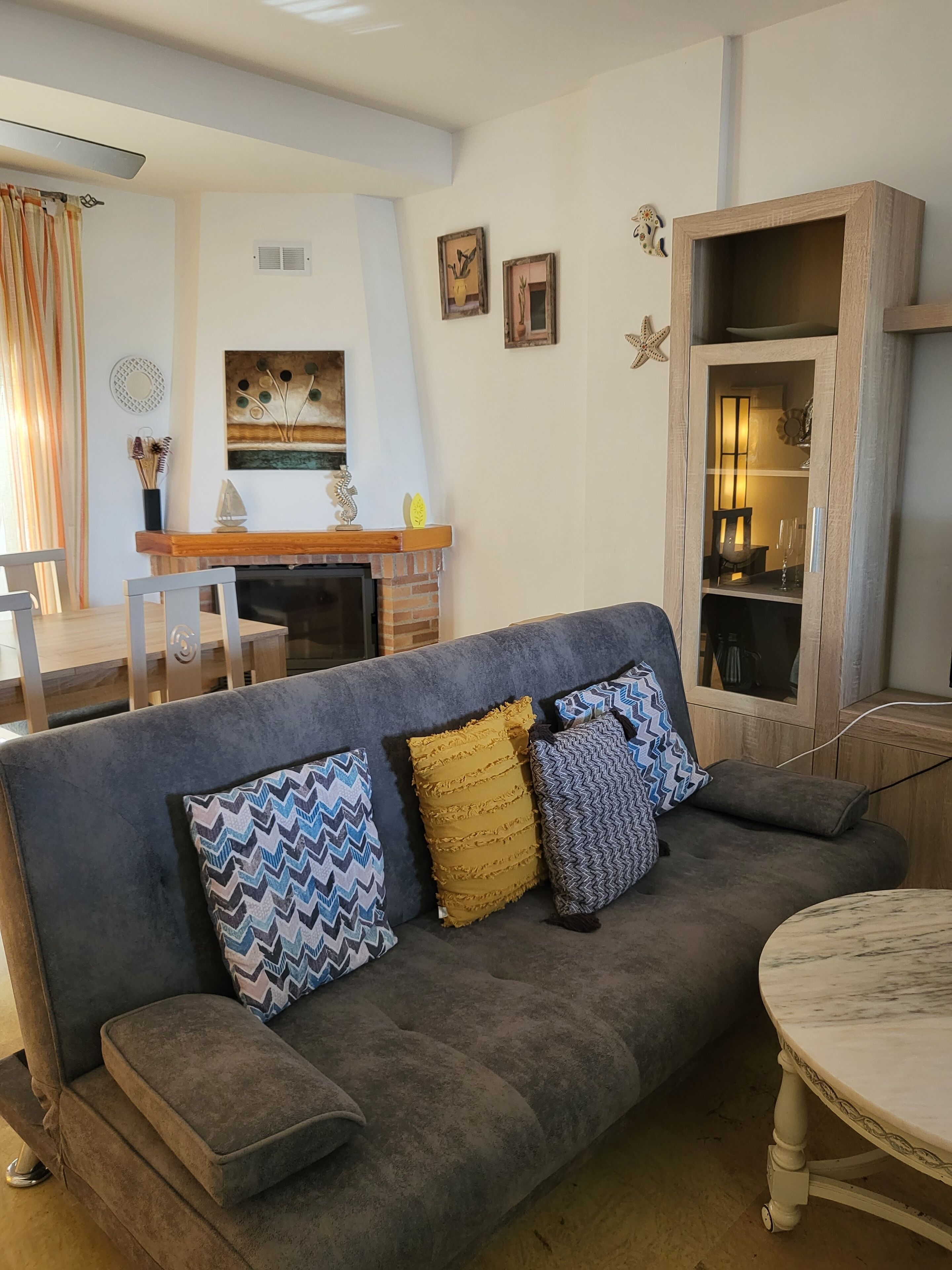 TV connectée, cheminée