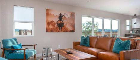 TV, fireplace, offices