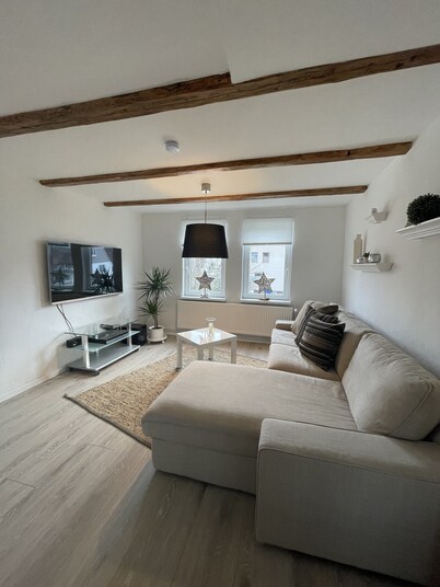 Lovingly renovated half-timbered apartment in a fantastic location - apartment with e-charging station