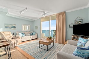 Smart TV, DVD player, books, video library