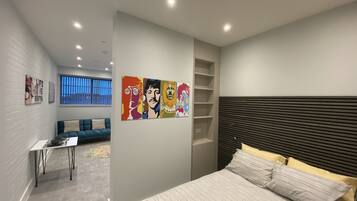 Deluxe appartement, toegankelijk voor mindervaliden, privébadkamer (Manhattan style apartment) | 1 slaapkamer