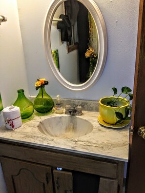 Combined shower/bathtub