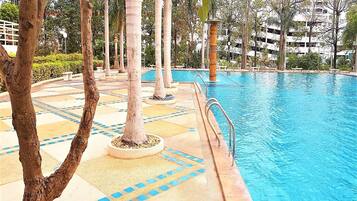 Apartment, 1 Bedroom, Smoking, Balcony | Pool | Outdoor pool