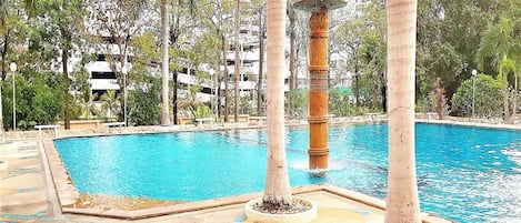 Apartment, 1 Bedroom, Smoking, Balcony | Pool | Outdoor pool