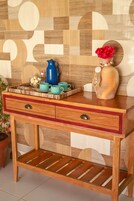 Flat-screen TV, smart speakers