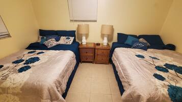 2 bedrooms, iron/ironing board, travel crib, free WiFi