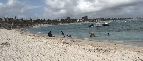 Sun loungers, beach towels
