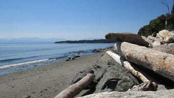 Playa en los alrededores y toallas de playa