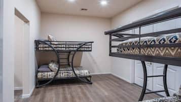 8 bedrooms, iron/ironing board, travel crib, free WiFi