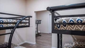 8 bedrooms, iron/ironing board, travel crib, free WiFi